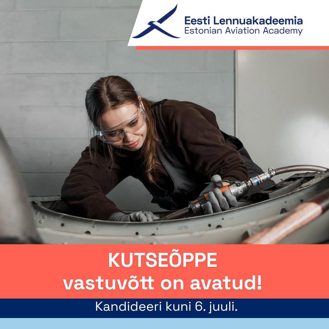 Kutseõppe vastuvõtt on avatud